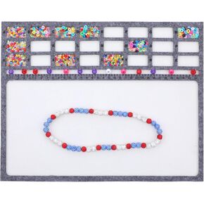 حصيرة محسوسة من Tiesome Rectangle ، 13.9 '× 11.0' "لوحة الديكور غير المنقولة مع الشبكات الفردية المئوية الأبجدية لتصنيع المجوهر