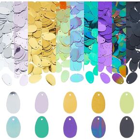 dicosmetic 800pcs 10 ألوان الترتر فضفاضة سائبة الدمعة الدمعة paillettes pvc sequin paillettes تطريز الترتر الحرف infistercen