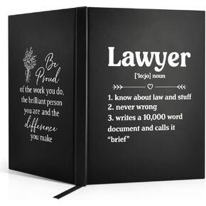 XQlzy Funny Lawyer Definition Black Hardcover Notebook Journal ، New Job Job Friendsual Trequiation Gifts شكرًا لك هدايا للمحامين اختلاف صانعي القادة زملاء القانون
