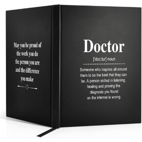 Doctor Definition 80 Sheets 160 Pages Blank Double-sided Hardcover Notebook, Doctor Appreciation Gift, Graduation Gift for Doctor, Medical Graduate Journal, Medical School Gift for Doctor