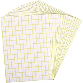 2940pcs ملصقات تسميات بيضاء غير لامعة 0.5 "× 0.3" ملصقات فارغة صغيرة قابلة للإزالة للكتابة على علامات الاسم اللزجة لجرة مربعات الفنون الماسي المطبخ مطبخ مكتب (13 × 9 مم)