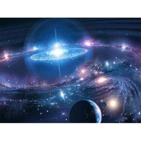 yscolor full 5d Galaxy Planets Scale Scenery DIY Round Diamond Painting Cross Stitch Home Decor