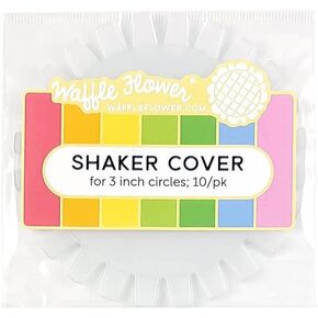 Waffle Flower Shaker Cover - 3" Flat Circle -10/Pack