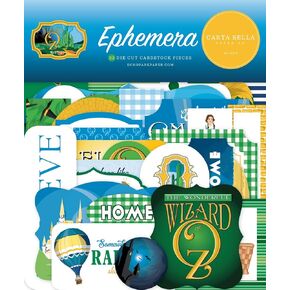 Carta Bella Paper Co Cut Multicolor Die Cuts - ephemera