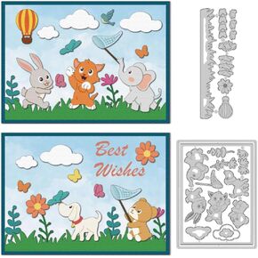 Lighthouse Scene Cutting Dies, Carbon Steel Die Cuts Stencils Nautical Embossing Scrapbooking Template for Card Making Greeting Invitation Travel Album Gift Decor