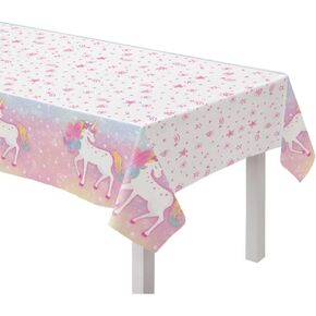 Amscan Multicolor Enchanted Unicorn Table Table Table (54 "× 96") 1 PC. - تصميم مذهل ، مثالي للحفلات السحرية ، والاحتفالات ذات الطابع الخيالي ، والمزيد