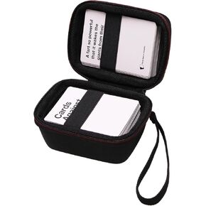 يمكن أن تستوعب LTGEM Travel Hard Case 120+بطاقات ألعاب وبطاقات ألعاب كلاسيكية متوافقة مثل البطاقات ضد Humanity/Uno/Taco Cat Goat Cheese Pizza وحقيبة تخزين حماية السفر. (حالة فقط)