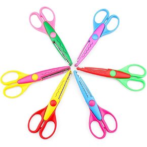 Set of 6 Craft Scissors Decorative Edge Decorative Scissors Kids Pattern Scissors Creative Scissors Wave Lace Edge Cutters for Crafts, DIY Photo