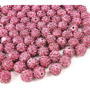 120 PCS حبات الراين لتصنيع المجوهرات ، حبات الراين الأسود 10 ملم ، حبات راينستون بلينج سباركل للقرط قرط سوار الحرف اليدوية وزينة عيد الميلاد