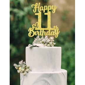 75 كعكة عيد ميلاد قبعات - بريق ذهبي ، وسبعون كعكة أعلى ، وزينة عيد ميلاد 75