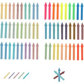 Molain 1200Pcs Page Markers Colored Sticky Tabs, Translucent Arrow Flags for Page Marking, Fluorescent Flags Sticky Index Tab Stickers for Notebooks, Small Sticky Notes Flags(Fluorescent)