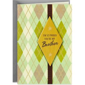 Hallmark Birthday Card for Brother (I'm So Proud)