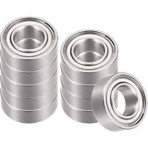 2PCS SMR104ZZ Ball Bearing- [4x10x4mm] محمي مزدوج لمحركات الطابعات مربيات التروس ، الفولاذ المقاوم للصدأ ، ABEC1 in Kuwait