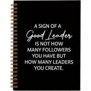 امسك مجلة NoteBrative Gifts Leadership ، شكرًا لك هدية زعيم للرجال ، معلمه رئيس مجلس الإدارة ، دفتر ملاحظات الاجتماع ، دفتر ملاحظات حلزوني 5.5 × 8.3