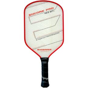 Engage Encore Pro V2.0 Pickleball Paddle – FiberFlex Fiberglass Face for Power & Spin, Available in Two Core Options (12.7mm for Power, 15.2mm for Control), Versatile Hybrid Shape