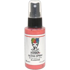 Dina Wakley Media Gloss Spray Blushing ، 2oz