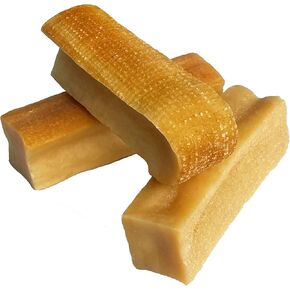 Durkha Himalayan Dog Chews for Small Dogs, Natural Long Lasting Chew Made from Yak and Cow Milk. Great for Aggressive Chewers | Does Not Stain Carpets or Furniture. (1 Pack (3 Piece))