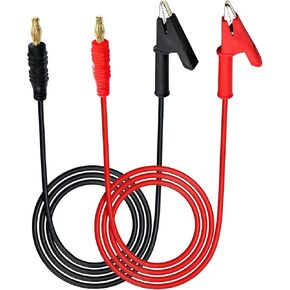 خيوط اختبار التمساح القصير ، مقطع 16AWG إلى قصاصات اختبار العزل ، مقطع تماسيح قصير 1.8 متر إلى مقطع التمساح القصير للمقاييس المتعددة ، اختبار البطارية. (5S） in Kuwait