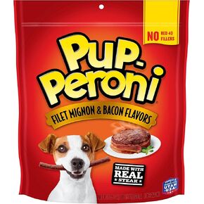 Pup-Peroni Original Filet Mignon & Bacon Flavor Snacks ، حقيبة 22.5 أونصة (حزمة من 4)