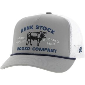 HOOEY Rank Stock Adjustable Snapback Mesh Back Trucker Hat