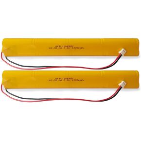BBAT0043A Ni-Cd 1200mAh 9.6V 900mAh Emergency Light Lighting Fixture Battery Compatible with ELBB003 ELB-B003 ELB-B004 ELBB004 OSI OSA228 DANTONA CUSTOM-306-U BBAT0044A BAA-96 (10 Pack)