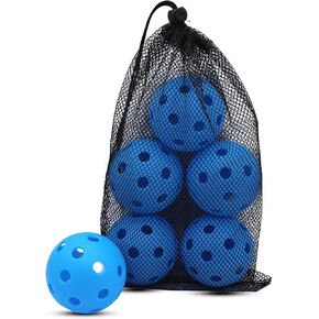 Magicorange Pickleball Balls, 6 Pack USAPA Approved 26 Holes Indoor Pickleballs, High Elasticity & Durable Pickle Balls