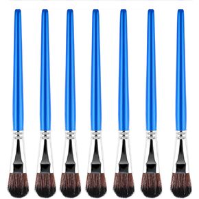 8 PCS Mop Brush for Acrylic Painting 1 Inch 1 Inch Bishlending Presse Presses مع مقبض خشبي لطلاء الأكريليك والألوان المائية والوجه والجسم اللوحة الفنية