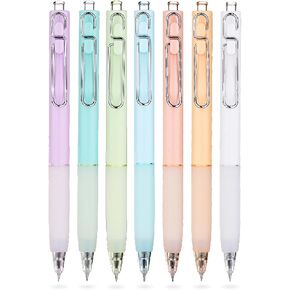 Papabear Retractable Gel Als Black Ink Pen القابلة للسحب لكتابة قلم المكتب ، حبر أسود 0.5 مم (متعدد الألوان)