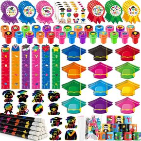 Benlouis 216 PCS School School Stationery Set Party Party Forms Preschool Ristergarten Gower Gownof Bulk for Kids Congrats Gradi Goodi Austral
