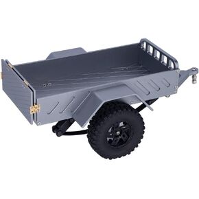 الألومنيوم 1/18 1/24 مقطورة فائدة سيارة زاحف صغيرة من RC ل TRX4M SCX24 FMS FCX24 AX24 ترقية (Titanium)