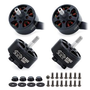 4pcs تجاوزت B2810 1180KV محركات بدون فرش CW/CCW 5S لسباق FPV Drone Quadcopter مع أسلاك السيليكون 18AWG 250 ملم (أسود)
