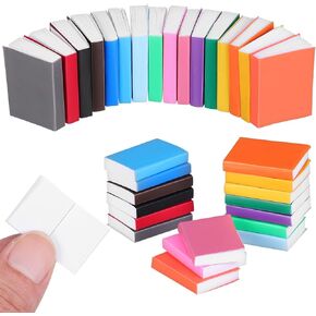 32pcs Colorful Miniature Books: 1:12 Scale Mini Books Tiny Mixed Color Books Small Dollhouse Colorful Books for Dollhouse Accessory