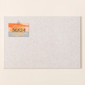 Thickened Bulletin Board - 47 x 35 Inches, Decorative Felt Board Pin Board for Wall - 4' x 3' Foldable Photo Display Board with Self-Adhesive Tape, Includes 20 Push Pins - White