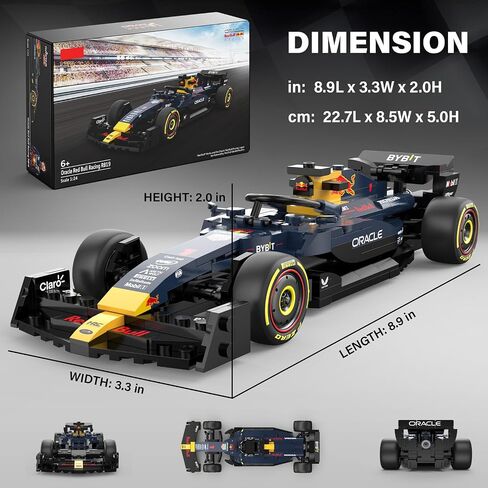 Officially Licensed 1:24 Scale Red Bull F1 RB19 Race Car Model Building Kit – 333 Piece Formula 1 Collectible Sports Car Construction Set Gift for Kids and Adults Age 6+ in Saudi Arabia