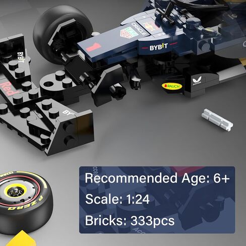 Officially Licensed 1:24 Scale Red Bull F1 RB19 Race Car Model Building Kit – 333 Piece Formula 1 Collectible Sports Car Construction Set Gift for Kids and Adults Age 6+ in Saudi Arabia