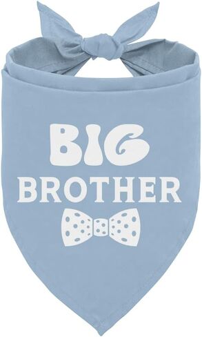 Big Brother Dog Bandana, Dog Pregnancy Announcement, Gift for Dog Lover, Dog Bandana for Small Medium Large Dogs, Dark Blue Dog Bandana, Big Brother Dog Shirt, Dog Scarf (A9) in Kuwait