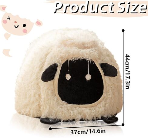 Mushroom Cat Bed Chocolate Cookie Cat Beds for Indoor Cats Mushroom Cow Shape Cat Cave Bed Cat Tent with Removable & Washable Cushion Pillow Cat House Bed for Cats Small Dogs ﻿ in Saudi Arabia