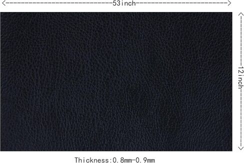 RAMYA Solid Color Faux Leather Sheets 12 "X 53" (30cm X 135cm), PU Faux Leather Fabric is Perfect for Leather Earrings and DIY Projects (Black) in Saudi Arabia