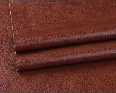RAMYA Solid Color Faux Leather Sheets 12 "X 53" (30cm X 135cm), PU Faux Leather Fabric is Perfect for Leather Earrings and DIY Projects (Black) in Saudi Arabia