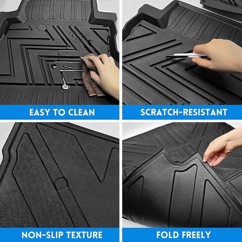 Truck Bed Mat Compatible with 2022-2024 Nissan Frontier 5FT Short Bed Mat Trunk Bed Mat TPE All Weather Truck Bed Liner Frontier Accessories（5FT Short） in Kuwait