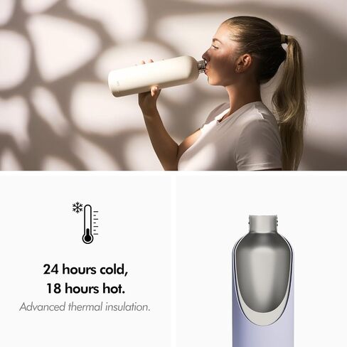 KIVY Stainless Steel Insulated Water Bottle 32oz [LEAK PROOF] - Insulated Stainless Steel Water Bottle - Stainless Steel Drinking Water Bottle - Thermo Flask Drinking Bottle - BPA Free Water Bottle in Saudi Arabia