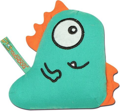 Touchdog Cartoon Shoe-Faced Monster Plush Dog Toy, One Size, Green in Saudi Arabia