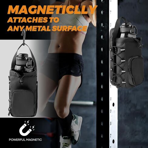Magnetic Gym Bag, Water Bottle Holder Gym magnetic bag company, Magnetic Crossbody Gym Bag for Gym, Travel, Work and Sports in Saudi Arabia