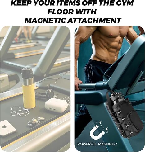 Magnetic Gym Bag, Water Bottle Holder Gym magnetic bag company, Magnetic Crossbody Gym Bag for Gym, Travel, Work and Sports in Saudi Arabia