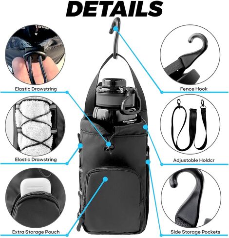 Magnetic Gym Bag, Water Bottle Holder Gym magnetic bag company, Magnetic Crossbody Gym Bag for Gym, Travel, Work and Sports in Saudi Arabia