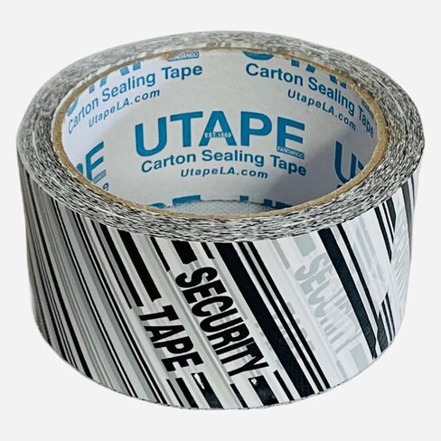 Packing Tamper Evident Security Signs Seal Tape 2 Inches x 55 Yards Long Heavy Duty Packaging Shipping Tape 6 Rolls Total 330 Yards Strong Tape for Moving Boxes & Moving Supplies in Kuwait