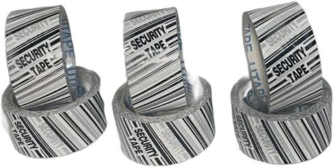 Packing Tamper Evident Security Signs Seal Tape 2 Inches x 55 Yards Long Heavy Duty Packaging Shipping Tape 6 Rolls Total 330 Yards Strong Tape for Moving Boxes & Moving Supplies in Kuwait