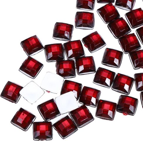 MECCANIXITY Acrylic Flat Back Rhinestones Square Artificial Gemstone for Crafts Face Painting Costume Jewelry in Saudi Arabia