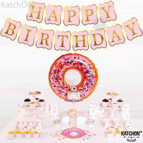 KatchOn, Pink Happy Birthday Banner - 10 Feet, NO DIY | Happy Birthday Sign for Backdrop | happy Birthday Decorations | pink Birthday Decorations in Saudi Arabia