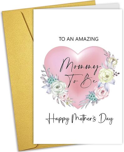 Nchigedy Mommy To Be Mother's Day Card, Funny Mother's Day Card for Wife, First Mothers Day Card, Pregnant Mom Mothers Day Card in Kuwait